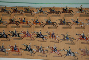 48 antike Zinnfiguren * Preuß. Ulane mit Lanzen * vor 1900