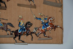 48 antike Zinnfiguren * Preuß. Ulane mit Lanzen * vor 1900