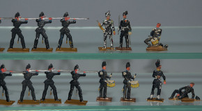 36 antike Zinnfiguren wohl Braunschweiger Infanterie * vor 1900