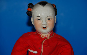 antique China porcelain doll Chinese in the original clothes * 1