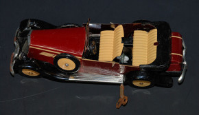 antique Car with clockwork Cabriolet coupé with suitcase * 1930