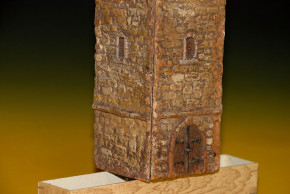 ELASTOLIN castle tower part made of mass & wood