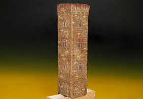 ELASTOLIN castle tower part made of mass & wood