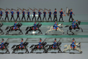 antique Tin figures Prussian Soldiers * 43 parts * at 1900 (31)