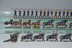 antique Tin figures Prussian Soldiers * 43 parts * at 1900 (31)