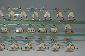 26 antike Zinnfiguren Türken o. Marokaner im Kampf * um 1880
