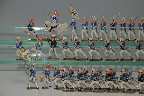 50 antique tin figures * Prussian Infantry * at 1880-1890