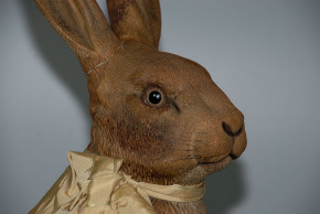 antiker seltener Osterhase mit Glasaugen 58 cm * um 1880-1890