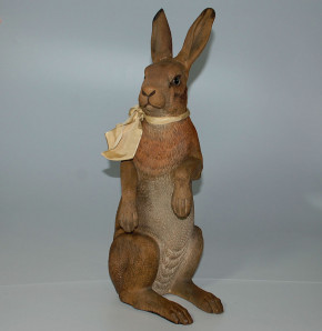 antiker seltener Osterhase mit Glasaugen 58 cm * um 1880-1890