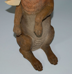 antiker seltener Osterhase mit Glasaugen 58 cm * um 1880-1890