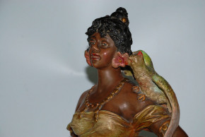 antique attracts shopwindows figure * samoan beauty * at 1900