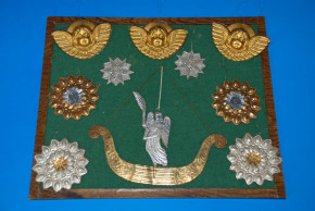 10 x antiker Christbaumschmuck Dresdner Ornamente um 1880