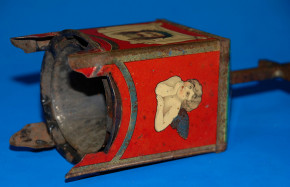 seltener Kerzenanzünder & Löscher * litho. Blech um 1880-1890