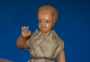 antique Biedermeier wax doll baby or baby Jesus * at 1850-1860