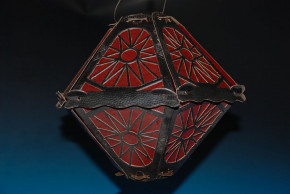 3 antique cardboard Chinese lanterns * twenties until thirties