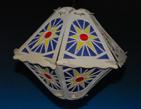 3 antique cardboard Chinese lanterns * twenties until thirties