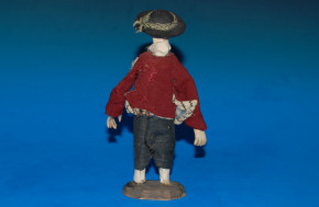 Biedermeier Figur * Kaufmannsladen Verkäufer * von 1850-1860