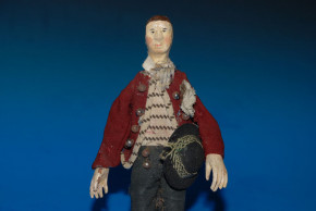 Biedermeier Figur * Kaufmannsladen Verkäufer * von 1850-1860